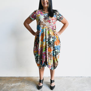 Drape Dress in Organic Cotton by Orientique Australia - Rineia - 21070 -  KOBOMO