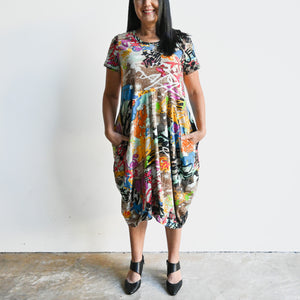 Drape Dress in Organic Cotton by Orientique Australia - Rineia - 21070 -  KOBOMO