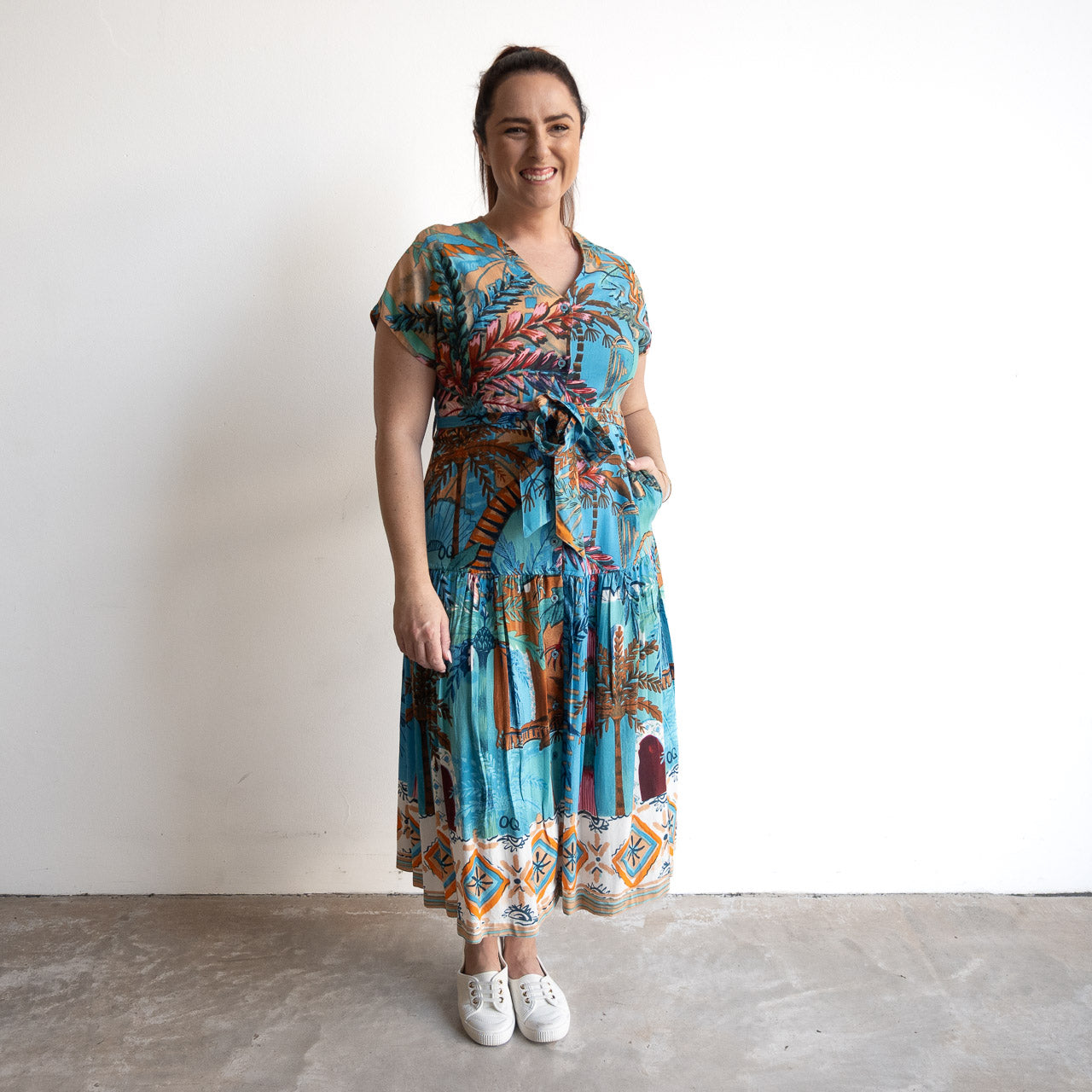 Riviera Button-through Dress - Casablanca - 21869