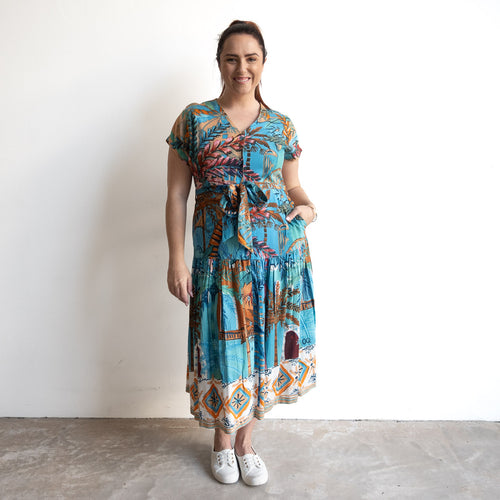 Riviera Button-through Dress - Casablanca - 21869