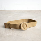 Paper-weave Stretch Belt - Round Buckle