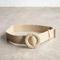 Paper-weave Stretch Belt - Round Buckle