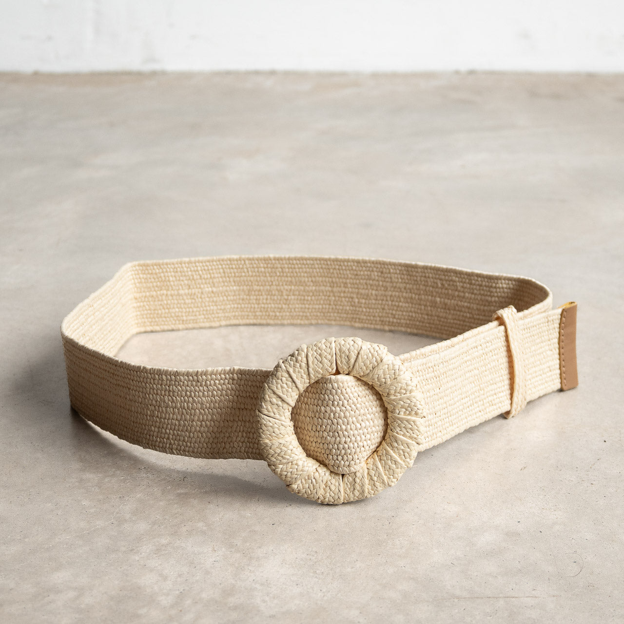 Paper-weave Stretch Belt - Round Buckle