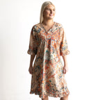 Ruffle Hem Shift Dress - Gordes - 21886