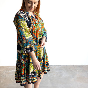 Ruffle Layer Dress by Orientique Australia - Cabo Fria - 40205