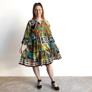 Ruffle Layer Dress by Orientique Australia - Cabo Fria - 40205
