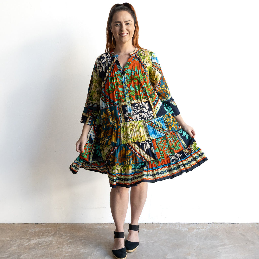Ruffle Layer Dress by Orientique Australia - Cabo Fria - 40205