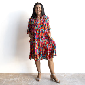 Ruffle Layer Dress by Orientique Australia - Peru - 71598