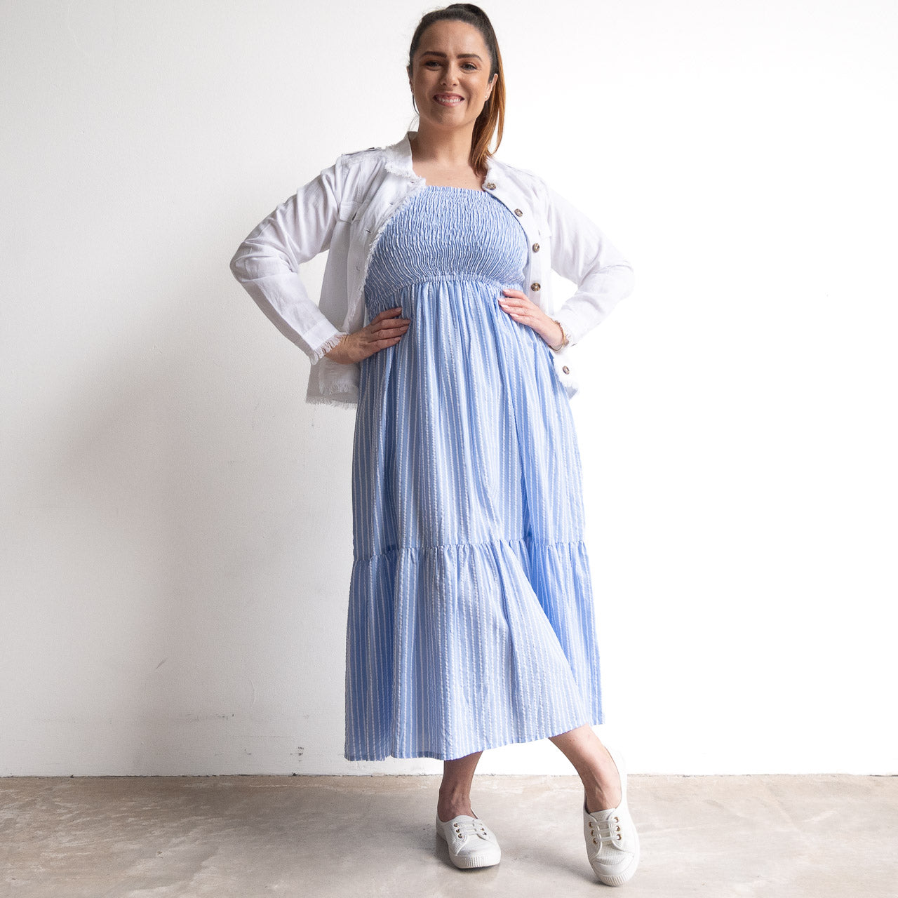 Seersucker Sundress - 40316