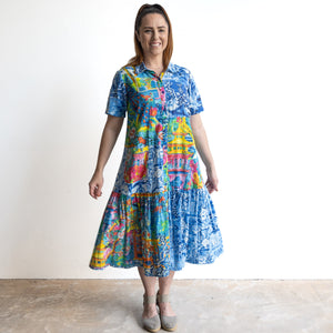 Short Sleeve Shirt Dress by Orientique Australia - Okayama - 40190