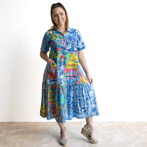 Short Sleeve Shirt Dress by Orientique Australia - Okayama - 40190