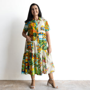 Short Sleeve Shirt Dress by Orientique Australia - Guatemala - 30172