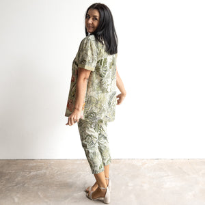 Short Sleeve Pocket Shirt by Orientique Australia - Lima Olive - 23073