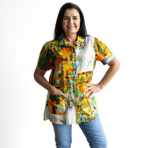 Short Sleeve Pocket Shirt by Orientique Australia - Guatemala - 32440