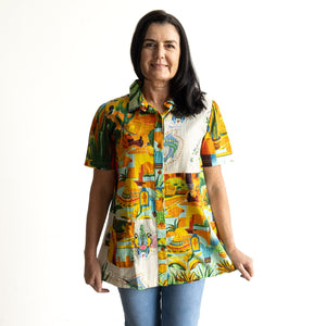 Short Sleeve Pocket Shirt by Orientique Australia - Guatemala - 32440