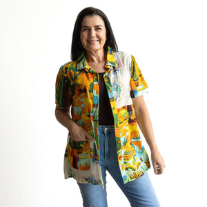 Short Sleeve Pocket Shirt by Orientique Australia - Guatemala - 32440