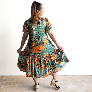 Short Sleeve Shirt Dress by Orientique Australia - Guaratiba - 61747