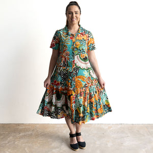 Short Sleeve Shirt Dress by Orientique Australia - Guaratiba - 61747