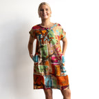 Short Sleeve Tunic Dress - Perpignan - 71007