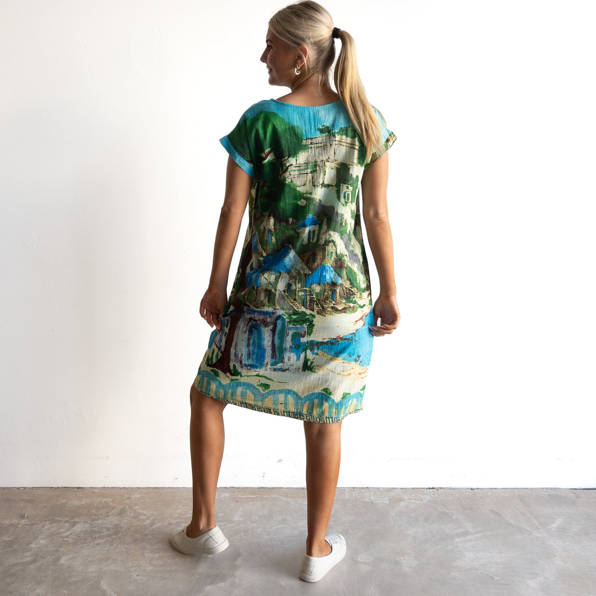 Short Sleeve Tunic Dress - Tulum - 61035
