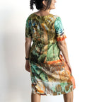 Silky Shift Dress by Orientique Australia - Vintage Tropical - 71604