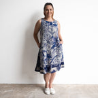 Sleeveless A-line Shift Dress - Avignon - 71004