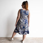 Sleeveless A-line Shift Dress - Avignon - 71004