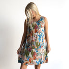 Sleeveless Shift Dress - Desert - 21879