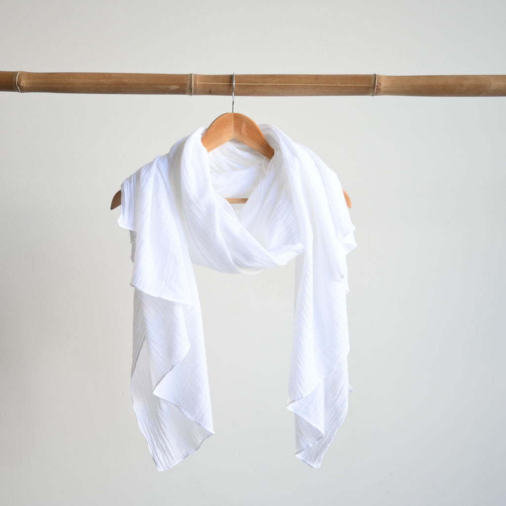 Soft As A Cloud Cotton Scarf Wrap -  KOBOMO