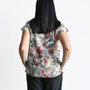 Soft Fold Neckline Blouse by Orientique Australia - Protaras - 22892 -  KOBOMO