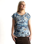 Soft Fold Neckline Top - Nanjing - 62839