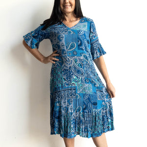 Somewhere Better Later Dress - Paisley Fusion