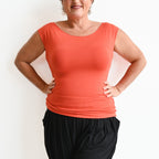 Square Cut T-shirt Tank in Bamboo