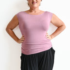 Square Cut T-shirt Tank in Bamboo