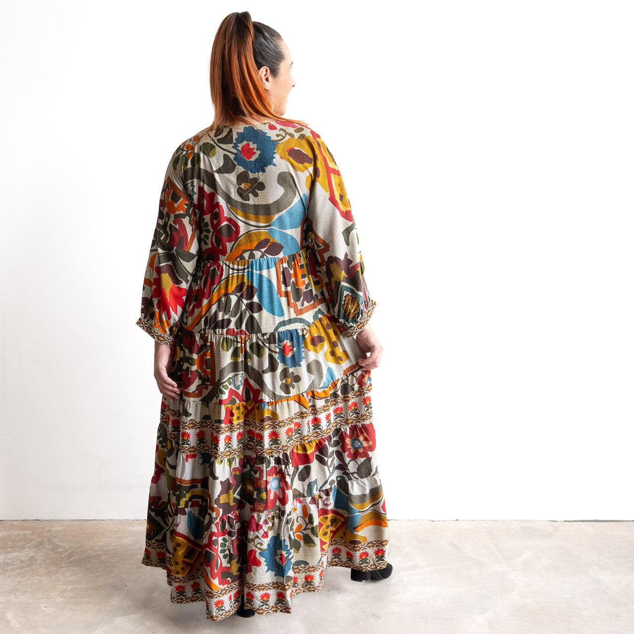 Statement Maxi Dress by Escape - Chateau Eza - 31073