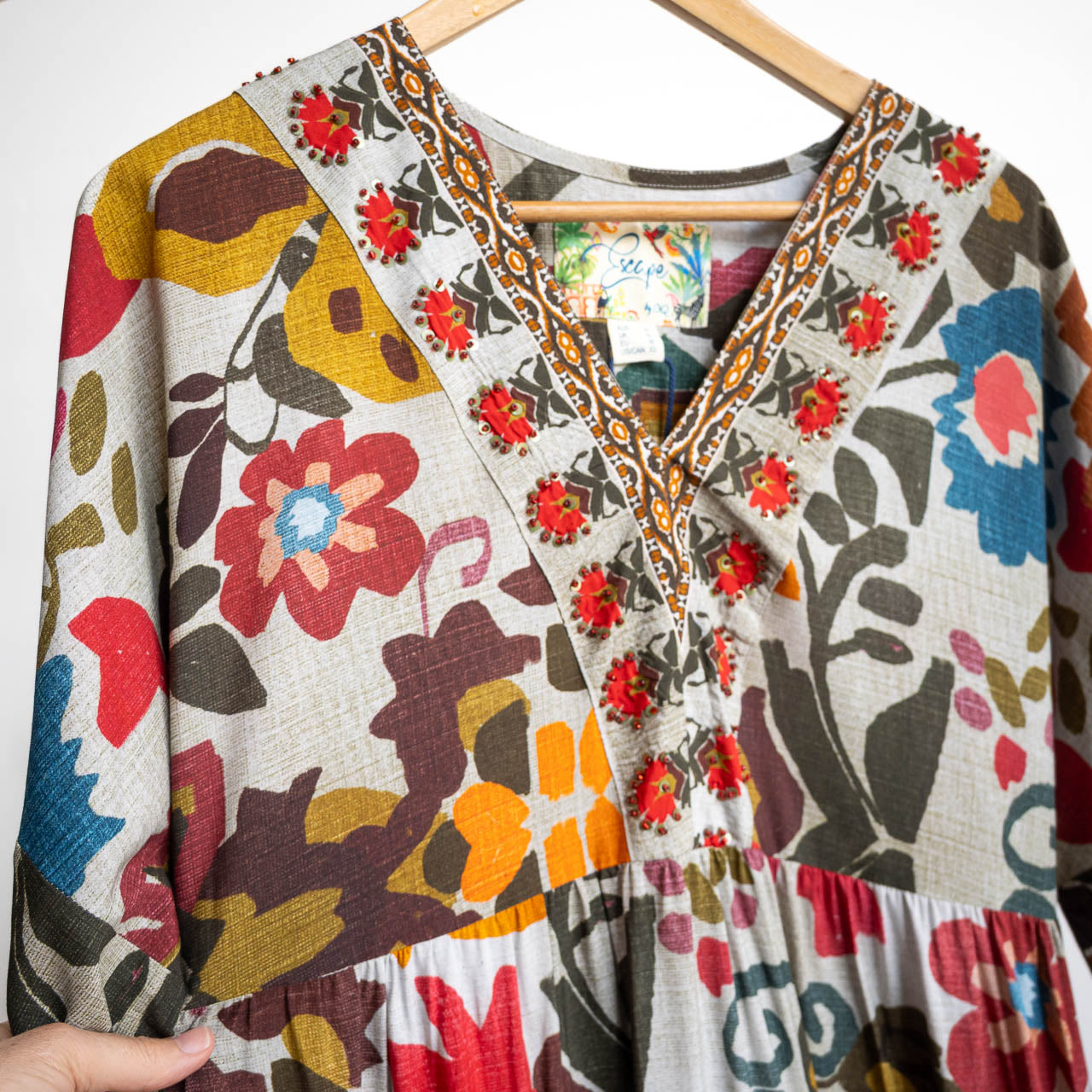 Statement Maxi Dress by Escape - Chateau Eza - 31073