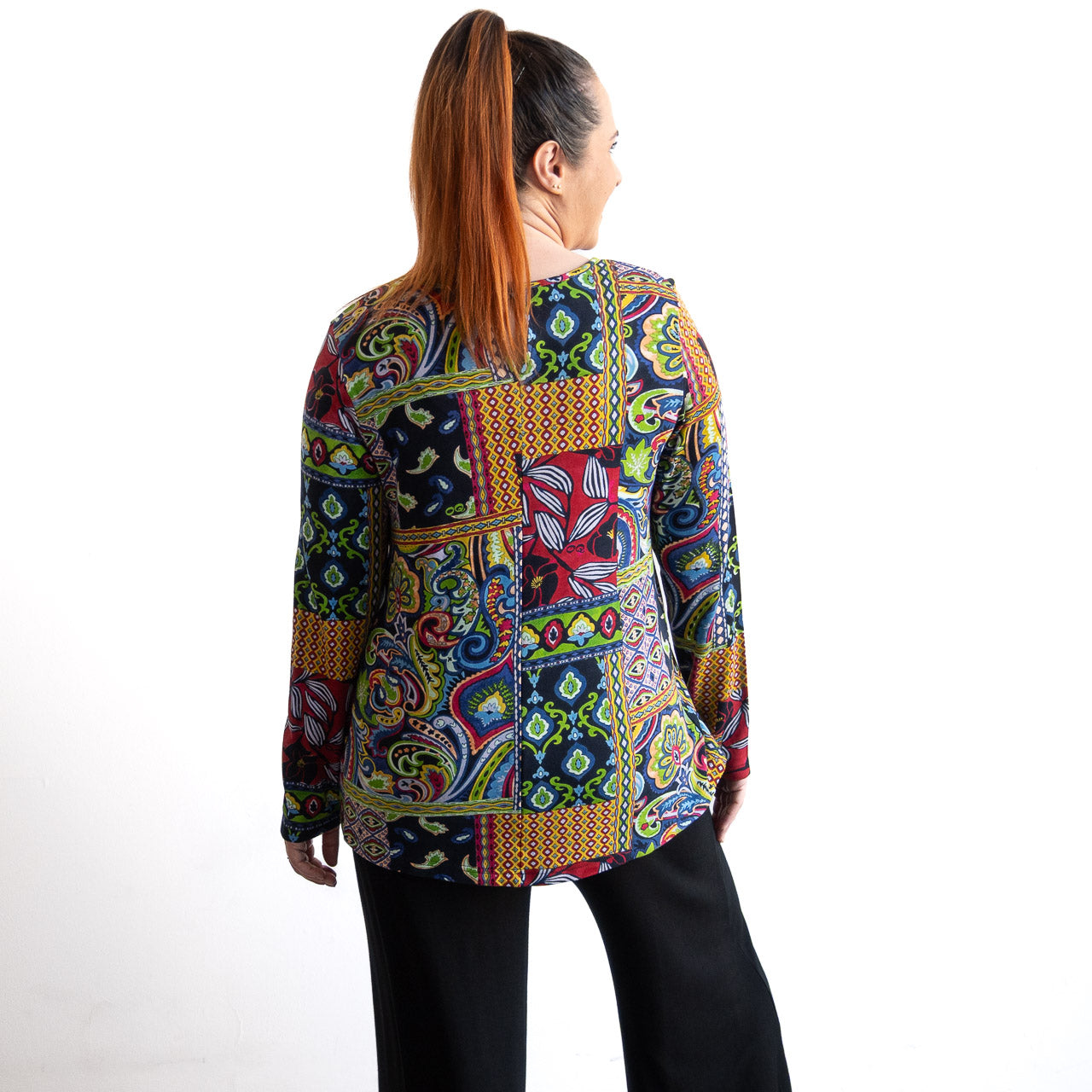 Statement T-shirt Long Sleeved by Orientique - Aubusson - 23098