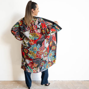 Kimono Midi Wrap Jacket by Orientique Australia - Staying Alive - 92097