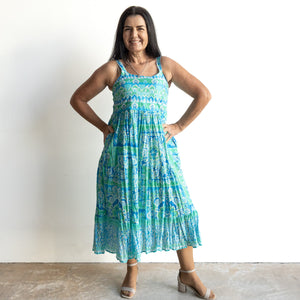 Strappy Midi Sundress by Orientique Australia - Montevideo - 10071