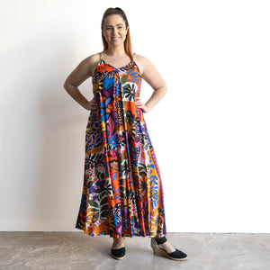 Strappy Trapeze Maxi Dress by Orientique Australia - Salvador - 81325
