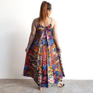 Strappy Trapeze Maxi Dress by Orientique Australia - Salvador - 81325