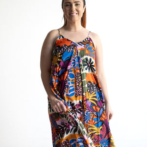 Strappy Trapeze Maxi Dress by Orientique Australia - Salvador - 81325