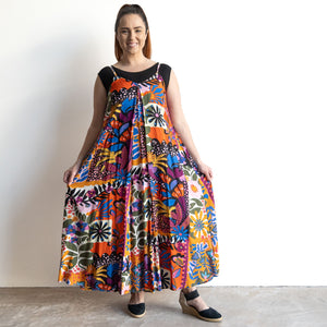 Strappy Trapeze Maxi Dress by Orientique Australia - Salvador - 81325