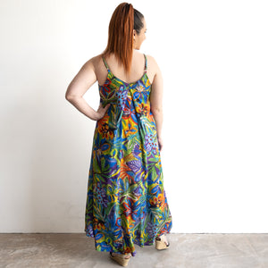 Strappy Trapeze Maxi Dress by Orientique Australia - Zapallar - 81358