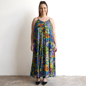 Strappy Trapeze Maxi Dress by Orientique Australia - Zapallar - 81358