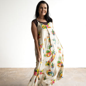 Strappy Trapeze Maxi Dress by Orientique Australia - Guatemala - 30168