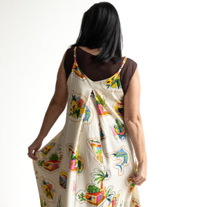 Strappy Trapeze Maxi Dress by Orientique Australia - Guatemala - 30168