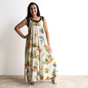 Strappy Trapeze Maxi Dress by Orientique Australia - Guatemala - 30168