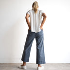 Stretch Denim Cuff Pant by Cafe Latte - Enzyme Wash