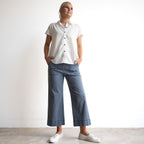 Stretch Denim Cuff Pant by Cafe Latte - Enzyme Wash